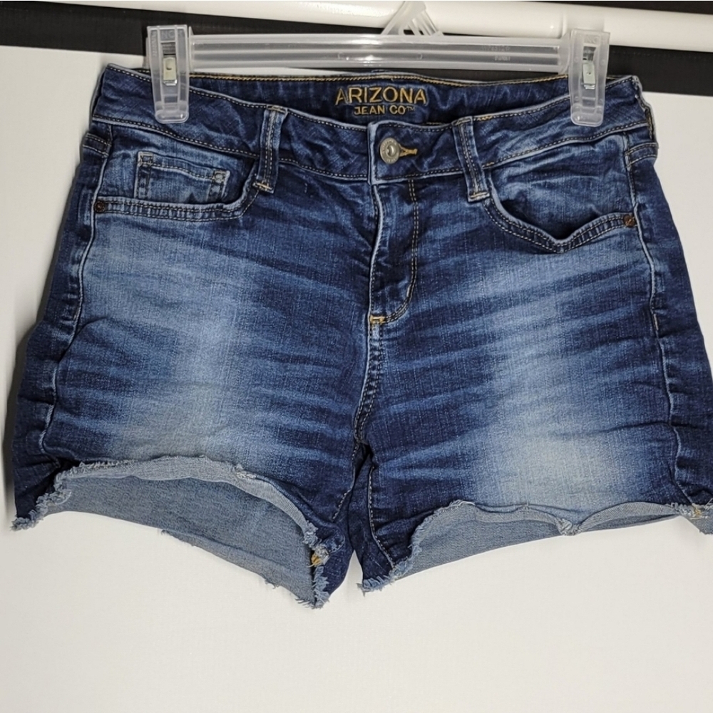 Arizona Jean Company Blue Jean Shorts Dark Wash